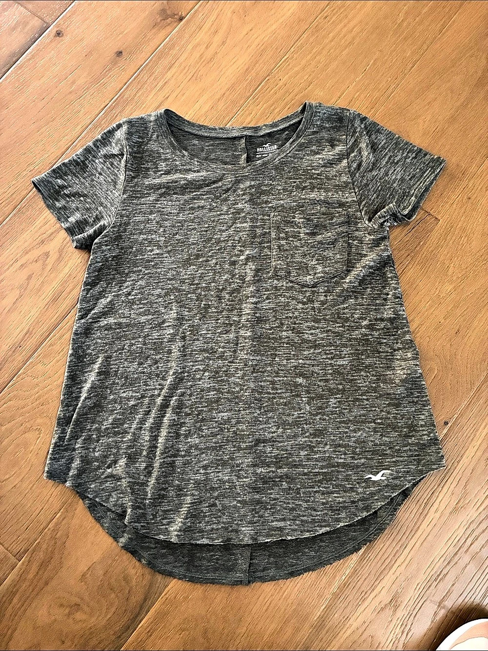 Hollister Heather Green Short Sleeve Tee